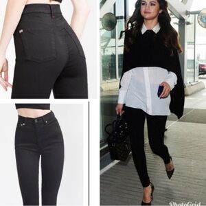 AO.LA Good High Rise Ankle Skinny Jeans Black 26
